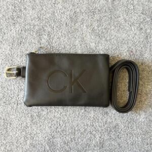 Calvin Klein Black Slim Belt Bag Fanny Pack Pouch